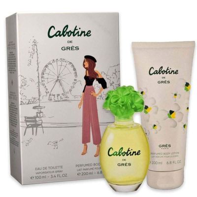 Gres CABOTINE by Parfums, EDT SPRAY 3.4 OZ BODY LOTION 6.7 OZ