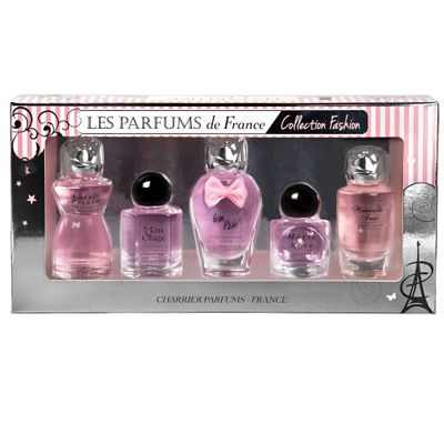 Charrier Parfums - 5 Eaux de Parfum Gift Set - &#39;Collection Fashion&#39; - 49.7 ml - Made in Provence, France