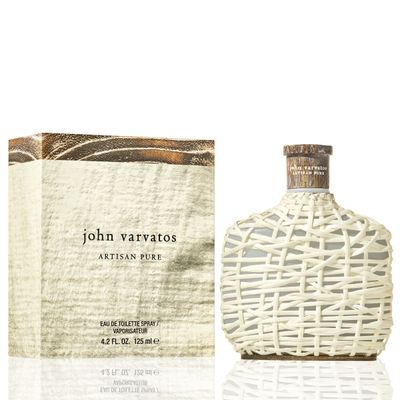 John Varvatos Men&#39;s Cologne, Artisan Pure Eau de Toilette EDT Spray, Citrus Woody Scent with Notes of Petitgrain, Orris Absolute Mexican Primavera Wood, 4.2 fl oz