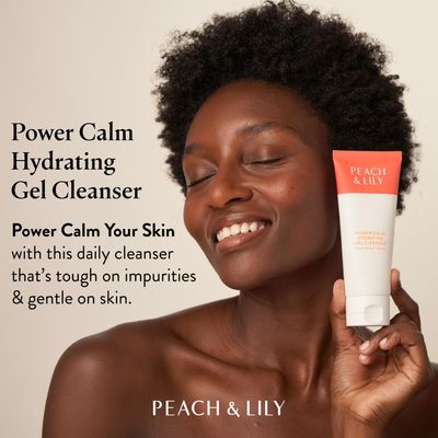 Peach Lily - Power Calm Hydrating Gel Cleanser - Korean Skincare Face Wash - Dry, Normal, Oily Skin - Vegan, Gluten Free, Fragrance Free, Never Tested on Animals - Travel Size - 100 ML, 3.38 FL OZ