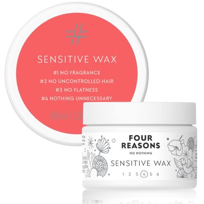 No nothing Hair Styling Wax For Sensitive Skin - Extra Strong Hold With Flexible Finish, Paraben, Fragrance Free, Vegan, Hypoallergenic, Texturing For Damp Dry Hair, Men Women