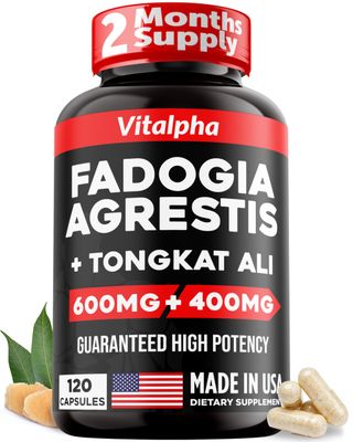 Ultra Concentrated 86,000mg Fadogia Agrestis Tongkat Ali Blend - 2001 Tongkat Ali 101 Fadogia Agrestis Bioperine - Maximum Strength Blend for Athletic Performance Muscle Mass - 120 V-Caps