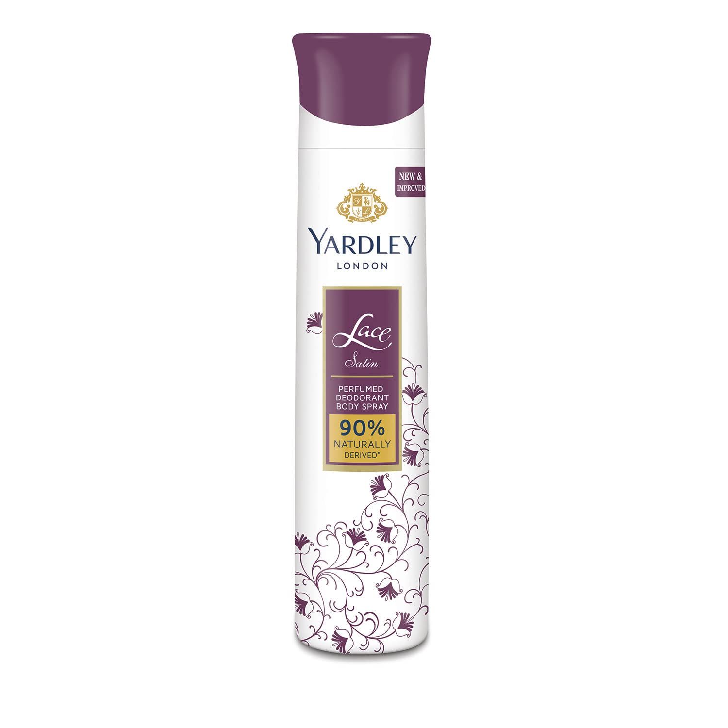 Yardley London Perfumed Deodorant Body Spray Lace Satin 150ml