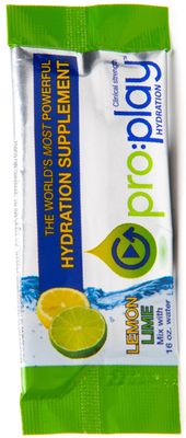 ProPlay - 8 Stick Packs Lemon Lime - Electrolyte Hydration Drink with Magnesium Zero Sugar - All Natural