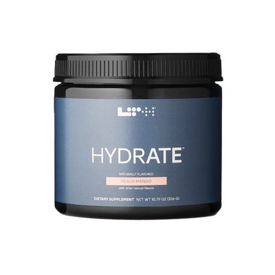 LTH Hydrate Hydration Mix - NSF Certified for Sport - Premium Electrolyte Powder - with Redmond Real Salt - Plant-Based, Non-GMO, Gluten Free Dairy Free - 60 Servings (Peach Mango)