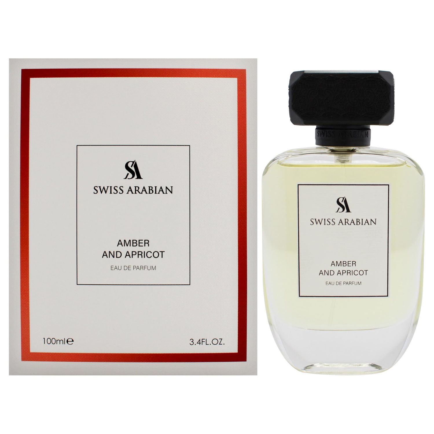 Swiss Arabian Amber and Apricot - Arabian Perfume for Women - Long Lasting Perfume for Women - Women&#39;s Perfume - Fruity, Gourmand Fragrances - 3.4 oz