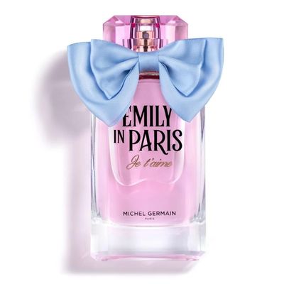 Michel Germain Emily in Paris Je T&#39;aime Eau de Parfum Women&#39;s Fragrance Spray, Floriental Woody Scent, Top Notes of Pink Pepper, Raspberry, Seductive Sophisticated Perfume Gift for Women, 3.4 Fl Oz