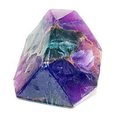 TS Pink Azurite Malachite Fragrance-Free - Soap that looks like a Rock 6 oz. Gem Rocks Birthstone Jabn Gemstone