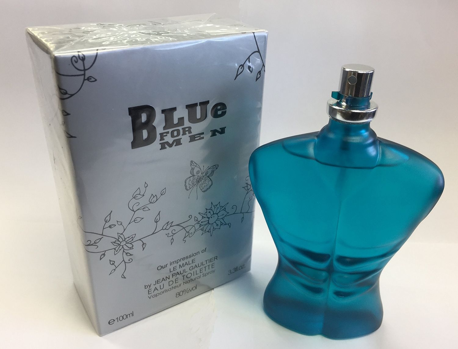 Royal Fragrance Blue for Men, Our impression of Le Male by Jean Paul Gaultier 100ml 3.3 Oz