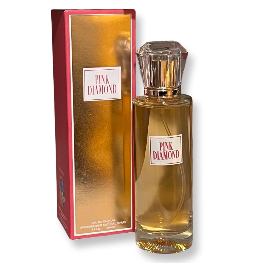 United Scents Pink Diamond Eau de Parfum for Women 3.4 Fl Oz Top Notes Orange, Aldehyde and Lily