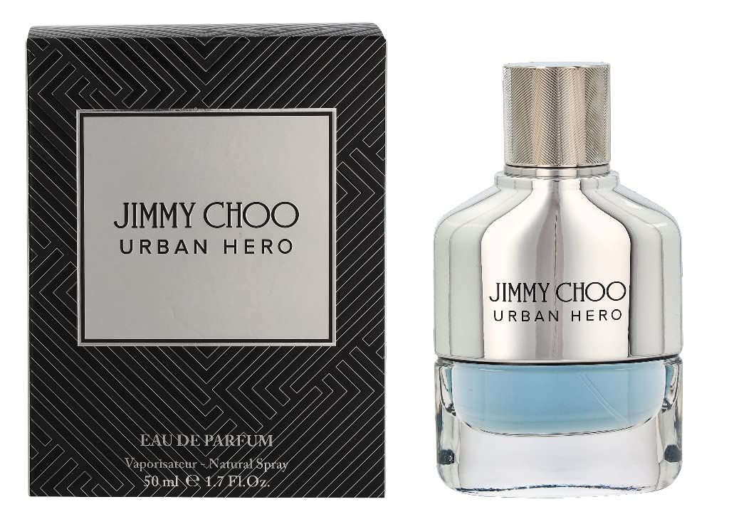 Jimmy Choo Urban Hero Eau de Parfum - Long Lasting Fragrance with notes of Lemon Caviar, Vetiver Grey Amber - Aromatic Woody - 1.7 fl. oz.