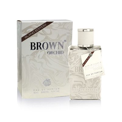 Fragrance World - Brown Orchid Blanc Edition 80 ML Mens Perfume with 50ml Deo An Aromatic Signature Fragrance Perfumes For Men I Luxury Niche Perfume Made in UAE