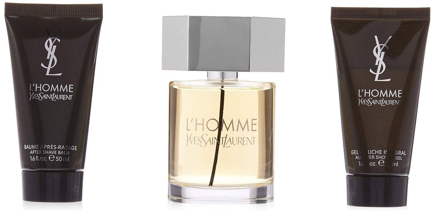 Yves Saint Laurent L&#39;Homme Men Gift Set (Eau De Toilette Spray, After Shave Balm and All Over Shower Gel)