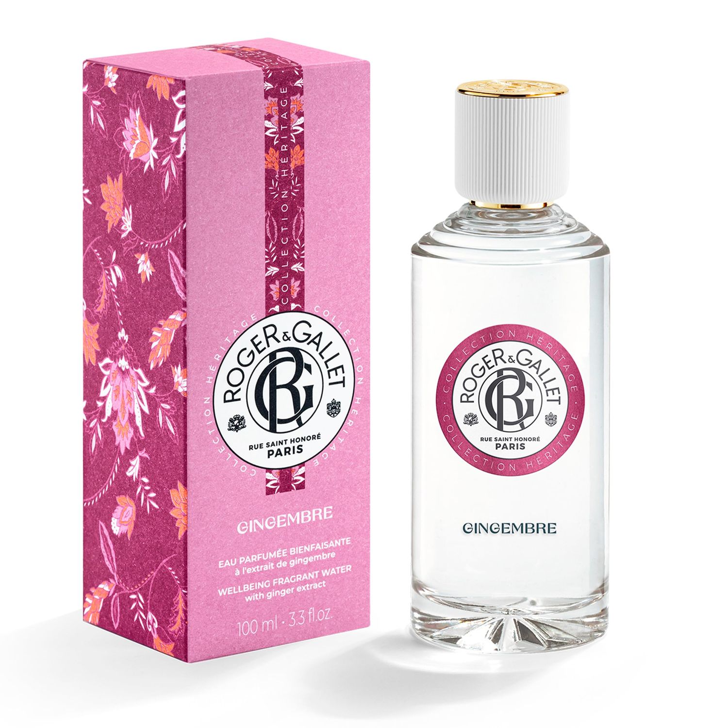 ROGER GALLET Fragrant Water Body Spray for Women Gingembre - Ginger 3.3 Oz.