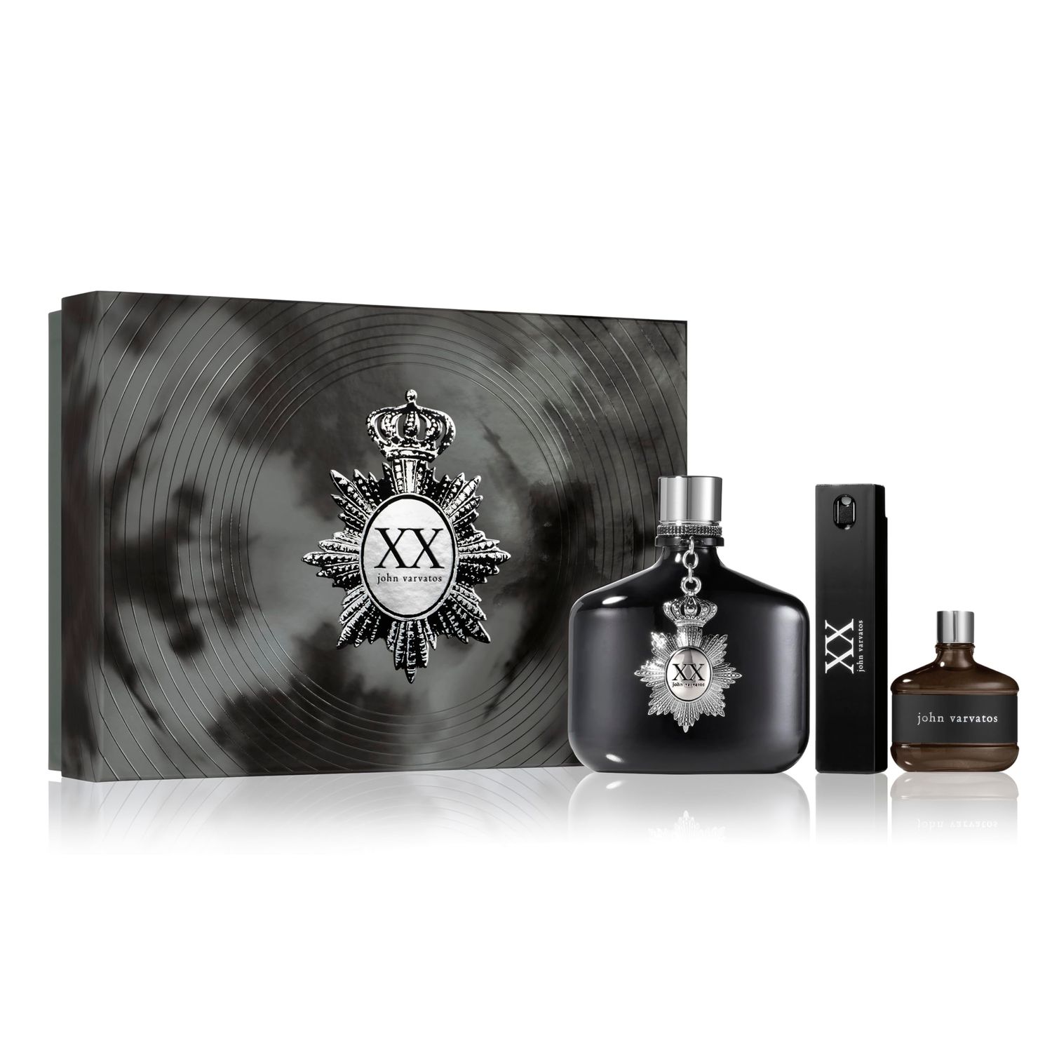 XX 3 Piece Mens Cologne Gift Set, Eau de Toilette Spray, Woody Oriental Scent with Notes of Cardamom, Orange Flower Sandalwood