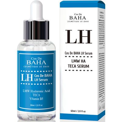 Low Molecular Hyaluronic Acid Serum, Hydrating Volumizing Face Serum, Moisture Boost for All Skin Types, Fragrance-Free Formula (2Fl Oz)