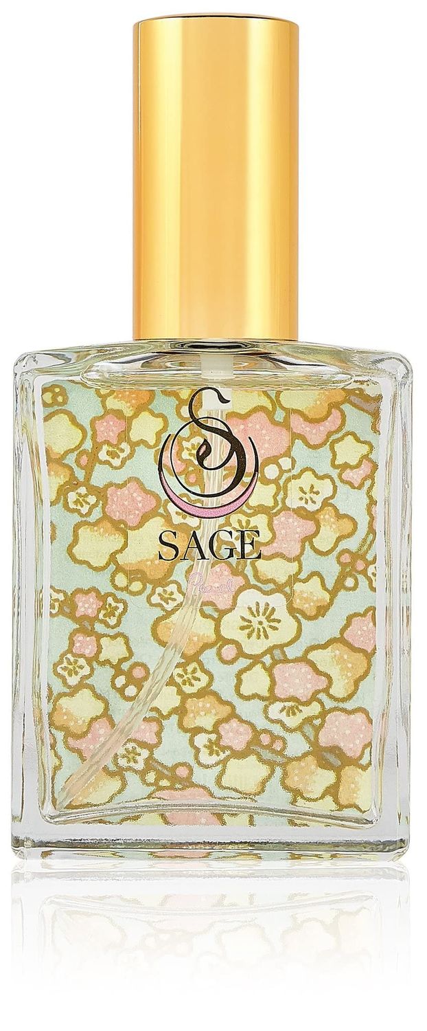 Pearl Organic Perfume Spray by Sage- 2 oz, Vegan Cruelty-Free, Subtle Scent, Vanilla, Sandalwood, Musk