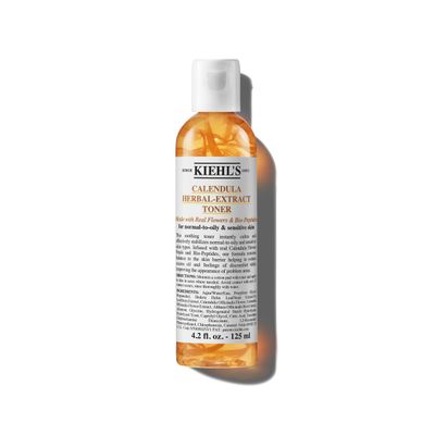 Kiehl&#39;s Calendula Herbal Extract Alcohol-free Toner, Soothing Facial Toner for Normal to Oily Skin, Visibly Reduces Redness Oil, Improves Skin Texture, Paraben-free, Fragrance-free - 4.2 fl oz