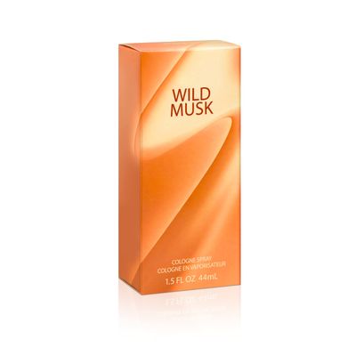Wild Musk Eau de Cologne Spray, Vegan Formula, Perfume, Warm Spicy Scent, 1.4 oz