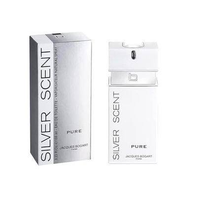 Jacques Bogart Silver Scent Cologne, Pure, 3.3 Ounce