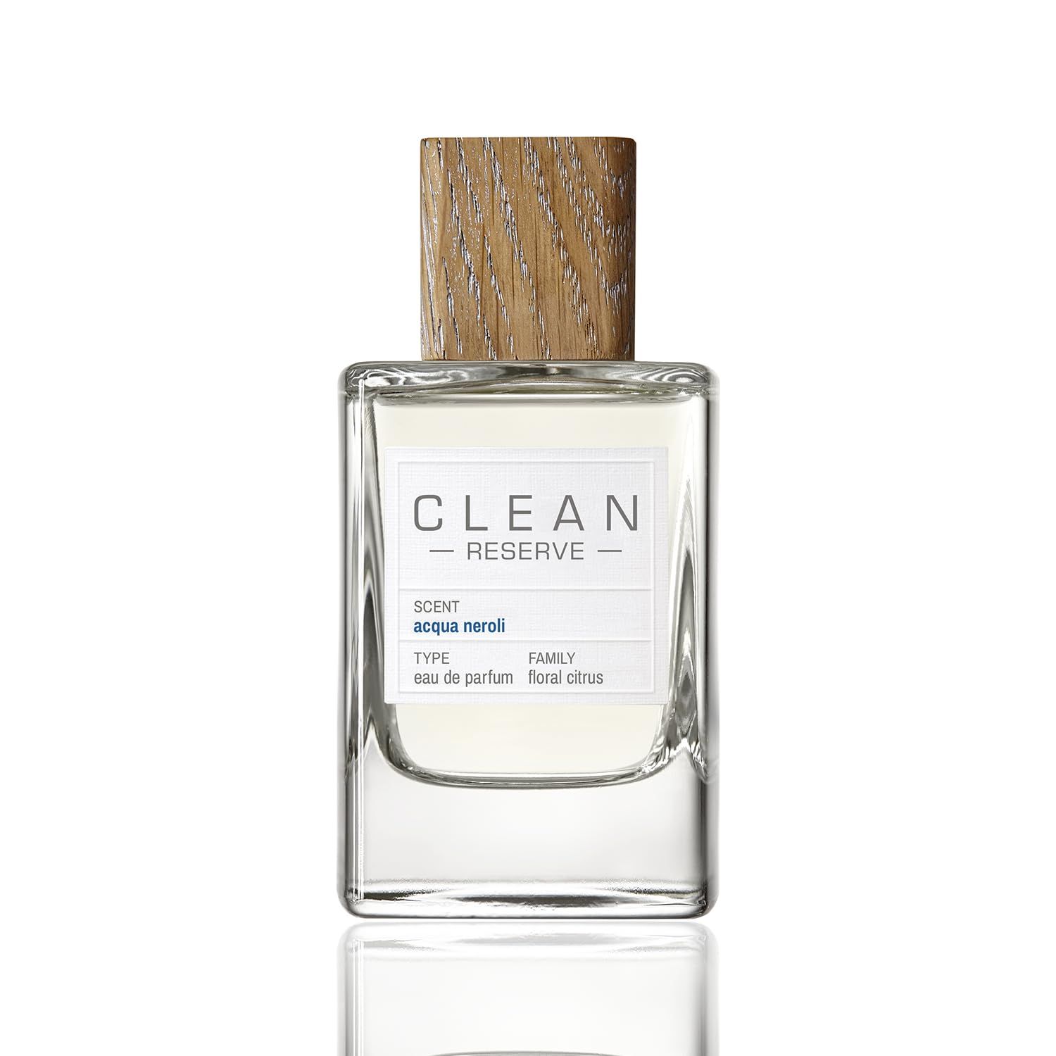 CLEAN RESERVE Acqua Neroli Eau de Parfum Eco-Conscious Sustainable Spray Fragrance Vegan, Phthalate-Free, Paraben-Free 1.7 Fl Oz50mL