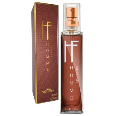 HOT FLOWERS Pheromones Man Homme Deo Cologne - Masculine Fragrance with Pheromones - Long-Lasting Seductive Scent