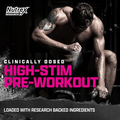 OUTLIFT Amped Max Dosed HIGH STIM Pre Workout Powder 6G Citrulline, 3.2G Beta Alanine, Alpha GPC, CognatiQ, Extreme Energy, Massive Pumps, Electrolytes (Strawberry Watermelon, 22 Servings)