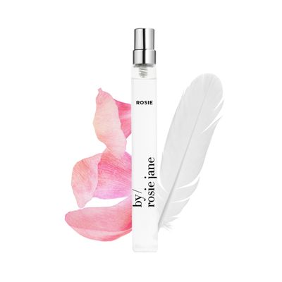 By Rosie Jane Eau De Parfum Travel Spray (Rosie) - Clean Perfume for Women - Essential Oil Mist with Notes of Nude Musk Sweet Rose - Women&#39;s Fragrances (10ml)