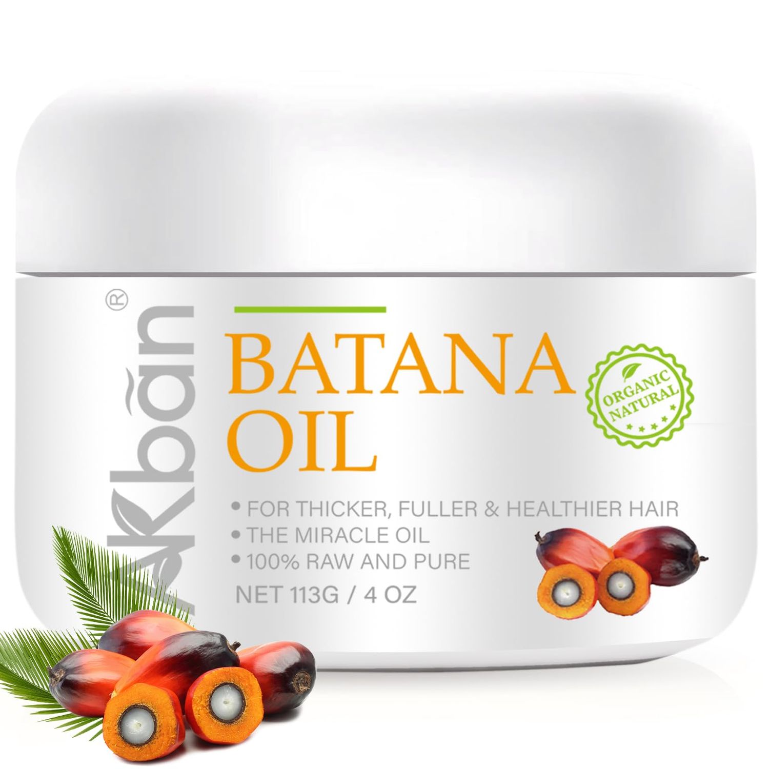 100 Natural, Unrefined Batana Oil for Hair Growth from Honduras, Pure Raw Botana Oil, Enhances Hair Thickness for Men Women