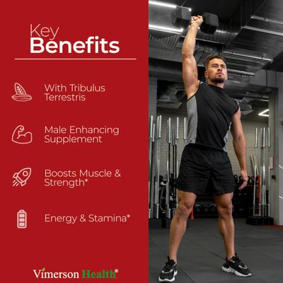 Tongkat Ali for Men - Healthy Testosterone Support. Balanced Energy Supplements with Horny Goat Weed, Maca Root Powder, Tribulus Terrestris, Saw Palmetto Extract. Tongat-Ali for Men. 60 Caps