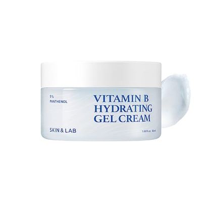 SKINLAB Vitamin B Hydrating Gel Cream, Hyaluronic Acid and Ceramide, After Sun Care Face Moisturizer, Korean Skincare for After Sun Care, Fragrance-free, 3.38 Fl. Oz.