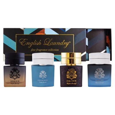 Herringbone Collection by English Laundry, Armour, Oxford Bleu, Crown, Throne, 0.68 fl. oz. Spray for Men