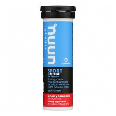 Nuun Energy Cherry Limeade Electrolyte Caffeine Tablets (6 Tubes of 10 Tabs)6