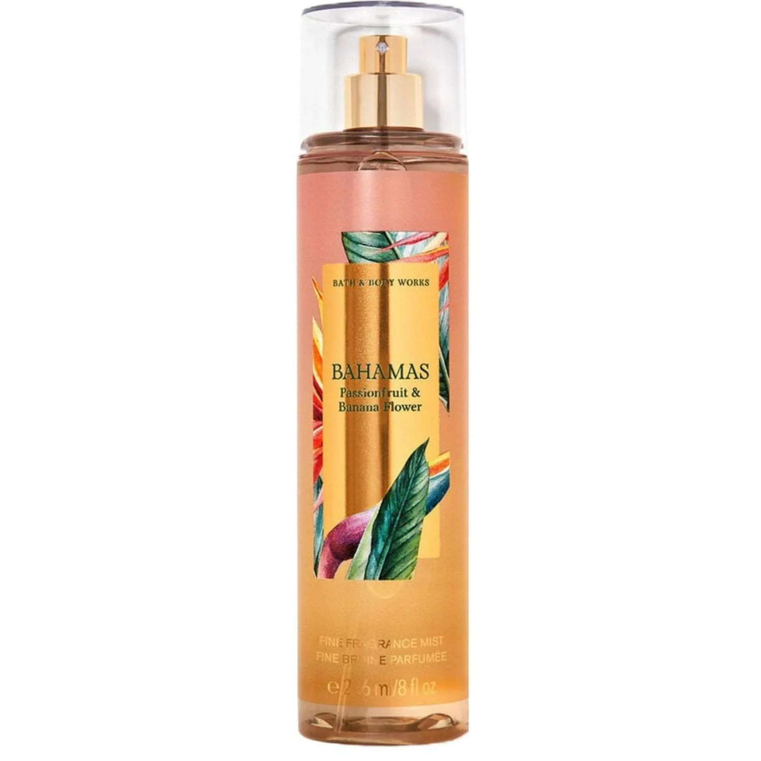 Bath Body Works Fine Fragrance Body Spray Mist 8 fl oz 236 mL (Bahamas Passionfruit Banana Flower)