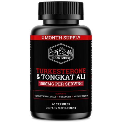 Black Forest Turkesterone Tongkat Ali Supplement 1000mg per Serving (Max Purity 95) Turkesterone Supplement for Men (Tongkat Ali for Men Longjack 2001) Similar to Tongkat Ali Fadogia Agrestis