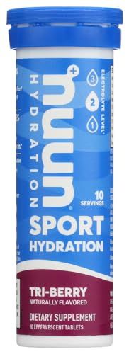 Nuun Active Tri-Berry Electrolyte Enhanced Drink Tablets (6-Pack of 10 Tablets)