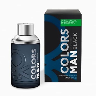 Benetton Colors Man Black by United Colors of Benetton 3.4Oz100ml EDT