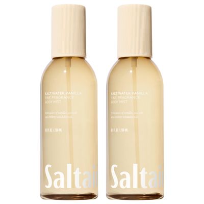 Saltair Body Mist 2 Pack - Fine Fragrance, Lightweight Body Spray Mist with Salt Water Vanilla Scent. Long Lasting Perfume Mist. 2x 8oz Bottles