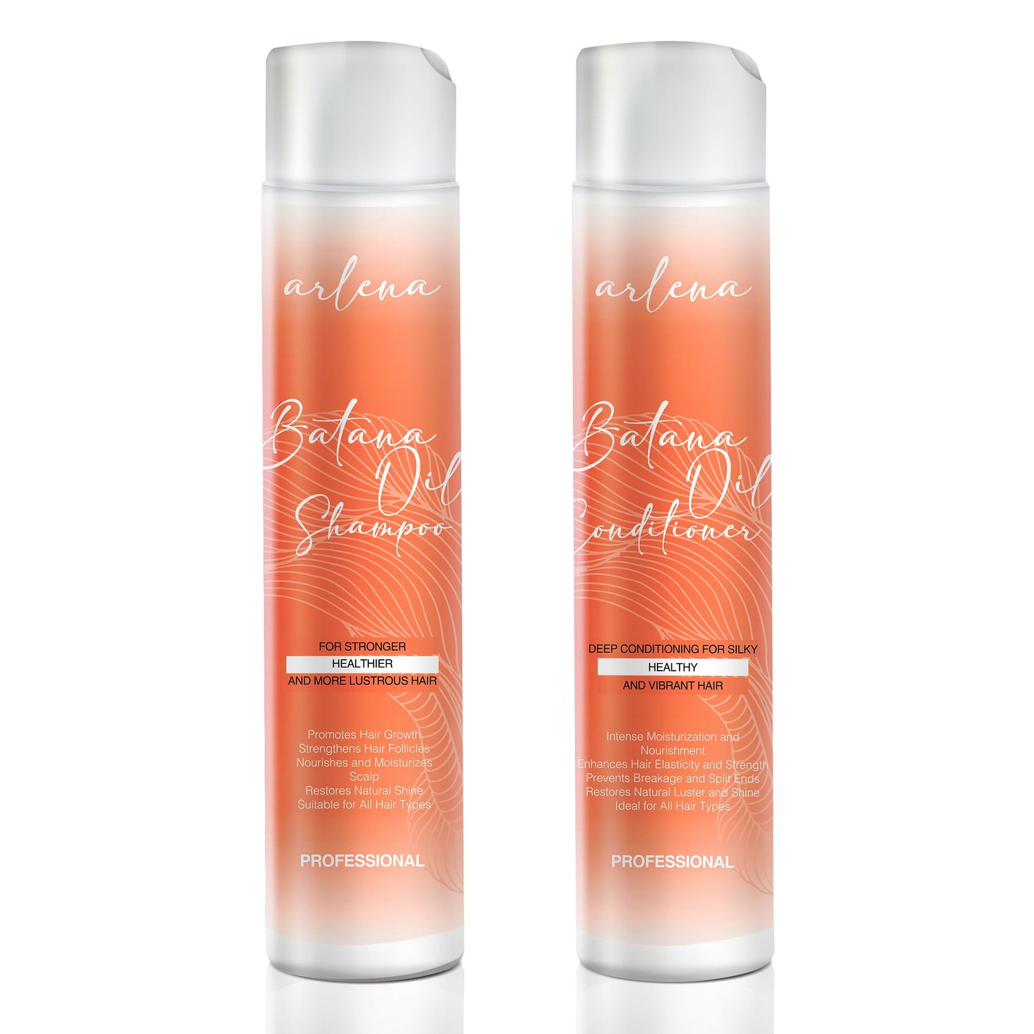 Arlena Batana Oil Shampoo and Conditioner Set - Made in USA - Promotes Hair Growth, Deep Conditioning, Nourishing Moisturizing for Silky, Healthy, Lustrous Hair - Ideal for All Hair Types