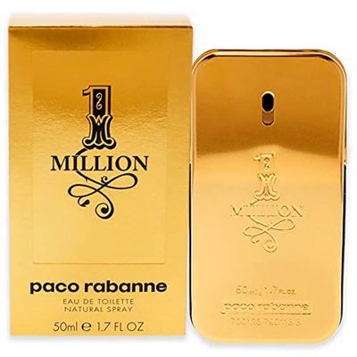 Paco Rabanne 1 Million By Paco Rabanne For Men Eau De Toilette Spray, 1.7 Fl Oz 50 Ml
