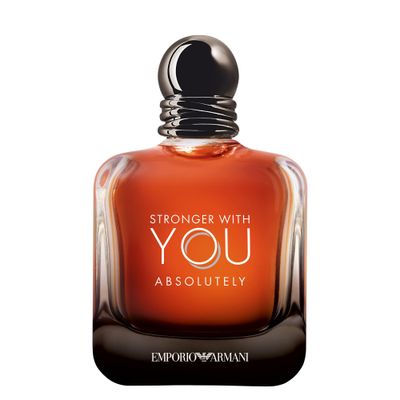 Armani Beauty - Stronger With You Absolutely - Parfum - Cologne for Men - Spicy Ambery Gourmand Mens Fragrance - Rum Accord, Cedarwood, Lavendar Vanilla Notes - 3.4 Fl Oz