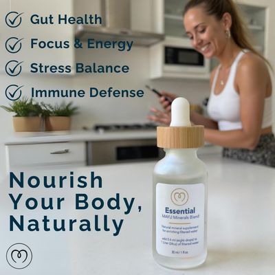 Mayu Concentrated Ionic Trace Mineral Drops - Rich Concentrate Electrolytes Magnesium Chloride Sodium Supplements - Essential Blend Drop for Immune Support - Nutrient-Packed Alkaline Water (1)
