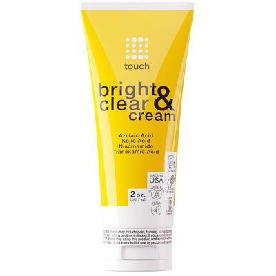 TOUCH Skin Bright Cream for Dark Spots on Face - Azelaic Acid with Kojic Acid, Tranexamic Acid, Niacinamide - Age Spot, Sun Spot, and Melasma