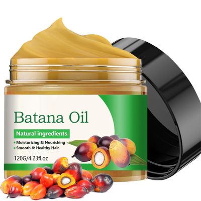 LemonSac 100 Raw Batana Oil for Hair Growth, Natural Pure Unrefined and Organic Dr. Sebi Hair Growth Oil from Honduras, for Anti Hair Loss, Eliminates Split Ends for Men Women, 4.2 FL oz (Set A)