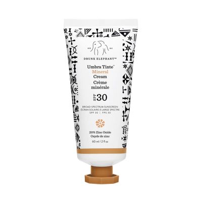 Drunk Elephant Umbra Tinte Mineral Cream (SPF 30) - 60 ml2 fl oz - Mineral Sunscreen - Clean Clinical Skincare - Cruelty-Free - Dermatologist-Tested - Free of Essential Oils, Silicones, and Fragrance