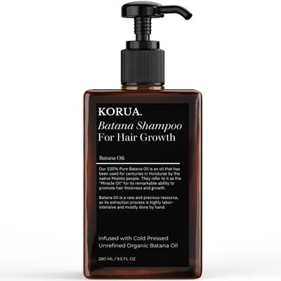 Batana Oil Shampoo for Hair Loss Infused with Cold Pressed Unrefined Organic Batana Oil, Hair Growth Shampoo for Women Men, Batana Shampoo for Hair Growth (9.5 FL OZ)