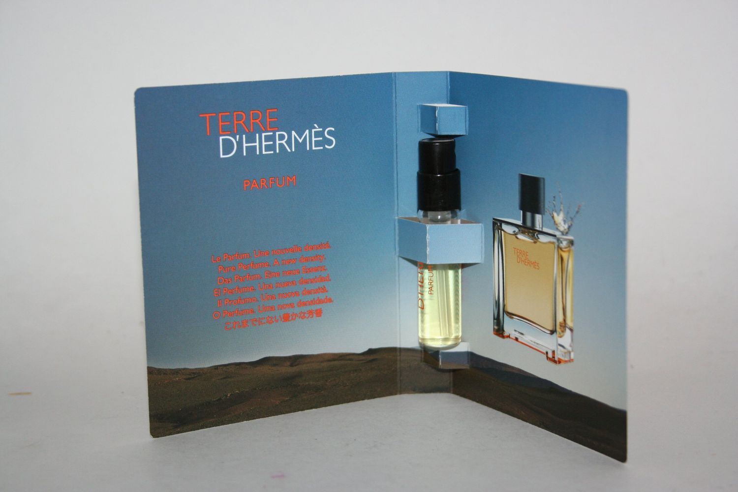 TERRE D&#39;HERMES by Hermes 0.05 oz (1.5 ml) Pure Perfume Spray VIAL Men