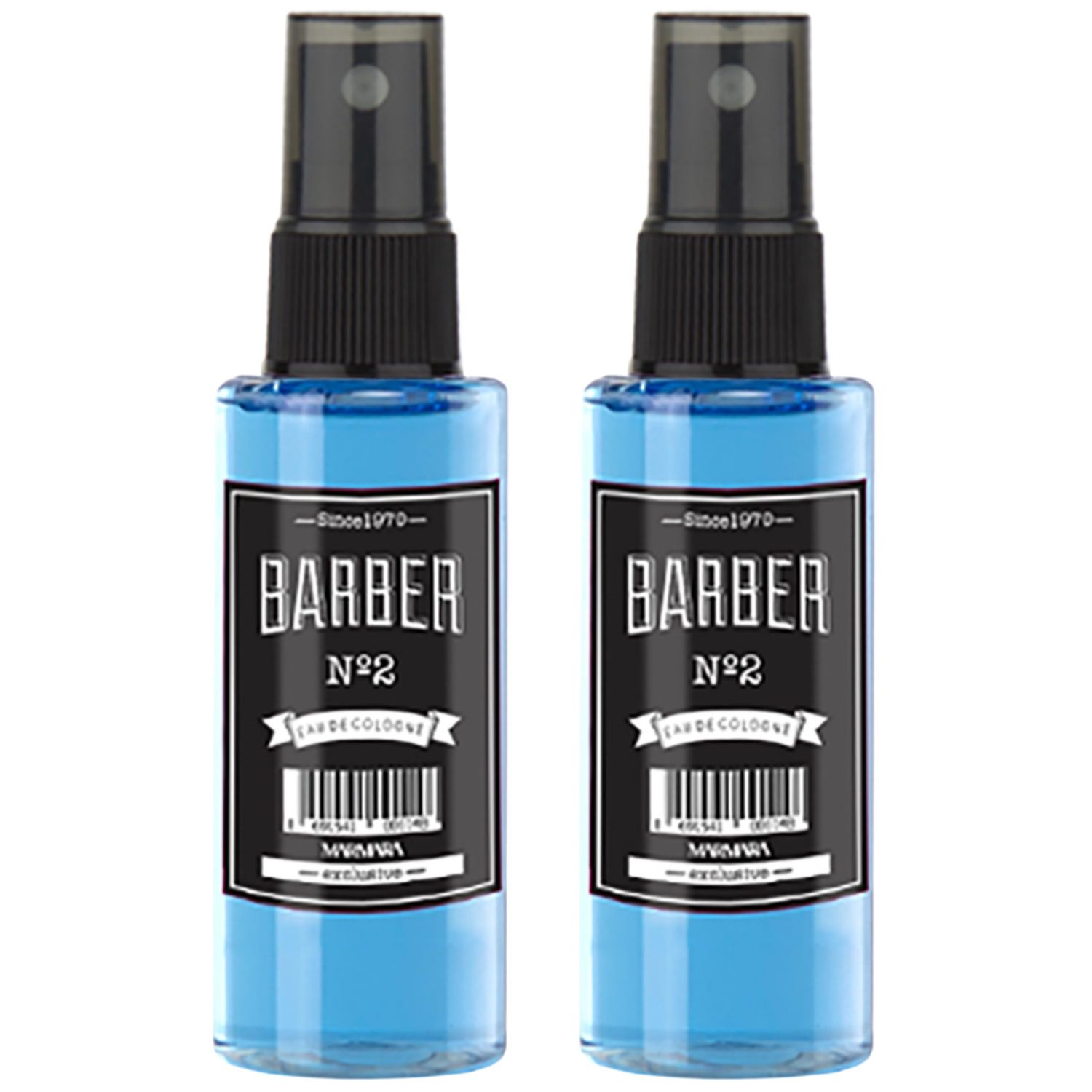 Marmara Barber Cologne - Best Choice of Barbers and Traditional Shaving Fans No2 Series (50ml x 2 Bottles)