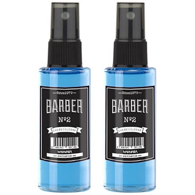 Marmara Barber Cologne - Best Choice of Barbers and Traditional Shaving Fans No2 Series (50ml x 2 Bottles)