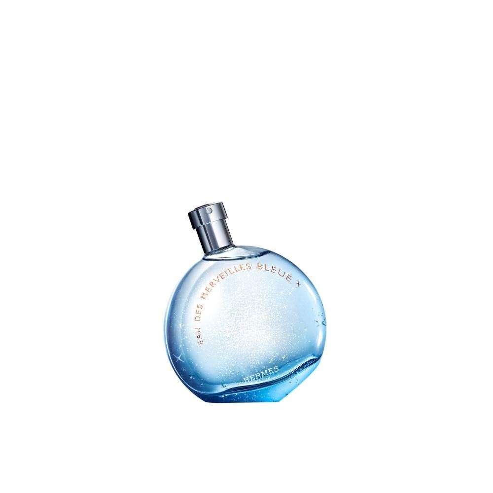 Hermes Eau Des Merveilles Bleue Eau de Toilette Spray for Women, 1.7 Ounce
